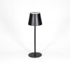 Salgadinho Lampada da tavolo per esterno, Illuminazione bagno, Lampada da tavolo LED Nero, 1-Luce