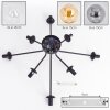 Gastor Plafoniera, Lampada a sfera Ambrato, Chiaro, Grigio fumo, 8-Luci