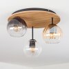 Koyoto Plafoniera, Lampada a sfera Écru, Nero, 3-Luci