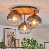Koyoto Plafoniera, Lampada a sfera Écru, Nero, 3-Luci