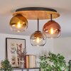 Koyoto Plafoniera, Lampada a sfera 50 cm Écru, Nero, 3-Luci