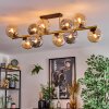 Gastor Plafoniera, Lampada a sfera Oro, Nero, 10-Luci