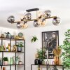 Gastor Plafoniera, Lampada a sfera Oro, Nero, 10-Luci