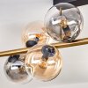 Gastor Plafoniera, Lampada a sfera Oro, Nero, 10-Luci