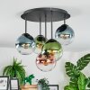 Gastor Plafoniera, Lampada a sfera 45 cm Blu, Verde, Chiaro, Ramato, 5-Luci