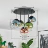 Gastor Plafoniera, Lampada a sfera 45 cm Blu, Verde, Chiaro, Ramato, 5-Luci