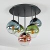 Gastor Plafoniera, Lampada a sfera 45 cm Blu, Verde, Chiaro, Ramato, 5-Luci