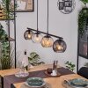 Koyoto Lampadario a sospensione, Lampada a sfera, Lampada a sospensione Ambrato, Chiaro, Grigio fumo, 4-Luci