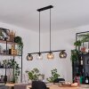 Koyoto Lampadario a sospensione, Lampada a sfera, Lampada a sospensione Ambrato, Chiaro, Grigio fumo, 4-Luci