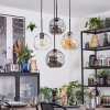 Ripoll Lampadario a sospensione, Lampada a sfera, Lampada a sospensione a cluster Ambrato, Chiaro, Grigio fumo, 4-Luci