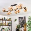 Gastor Plafoniera, Lampada a sfera Oro, Nero, 10-Luci
