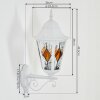 Hongkong Lampada da parete per esterno, Applique Bianco, 1-Luce
