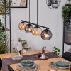 Koyoto Lampadario a sospensione, Lampada a sfera, Lampada a sospensione Ambrato, Grigio fumo, 4-Luci
