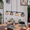 Koyoto Lampadario a sospensione, Lampada a sfera, Lampada a sospensione Ambrato, Grigio fumo, 4-Luci