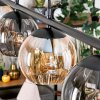 Koyoto Lampadario a sospensione, Lampada a sfera, Lampada a sospensione Ambrato, Grigio fumo, 4-Luci
