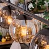 Koyoto Lampadario a sospensione, Lampada a sfera, Lampada a sospensione Ambrato, Grigio fumo, 4-Luci
