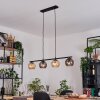 Koyoto Lampadario a sospensione, Lampada a sfera, Lampada a sospensione Ambrato, Grigio fumo, 4-Luci