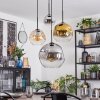Ripoll Lampadario a sospensione, Lampada a sfera, Lampada a sospensione a cluster Ambrato, Cromo, Oro, Chiaro, Grigio fumo, 4-Luci