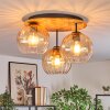 Koyoto Plafoniera, Lampada a sfera 40 cm Écru, Nero, 3-Luci