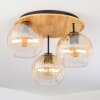 Koyoto Plafoniera, Lampada a sfera 40 cm Écru, Nero, 3-Luci