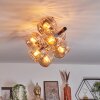 Koyoto Plafoniera, Lampada a sfera Ambrato, 8-Luci