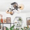 Koyoto Plafoniera, Lampada a sfera Ambrato, Chiaro, Grigio fumo, 8-Luci