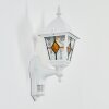Naofe Lampada da parete per esterno, Applique Bianco, 1-Luce, Sensori di movimento