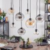 Koyoto Lampadario a sospensione, Lampada a sfera, Lampada a sospensione Ambrato, Chiaro, Grigio fumo, 8-Luci