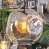 Ripoll Lampadario a sospensione, Lampada a sfera, Lampada a sospensione Ambrato, Chiaro, Grigio fumo, 8-Luci