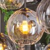 Koyoto Lampadario a sospensione, Lampada a sfera, Lampada a sospensione Ambrato, Chiaro, Grigio fumo, 8-Luci