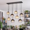 Koyoto Lampadario a sospensione, Lampada a sfera, Lampada a sospensione Ambrato, Chiaro, Grigio fumo, 8-Luci