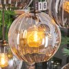 Koyoto Lampadario a sospensione, Lampada a sfera, Lampada a sospensione Ambrato, Chiaro, Grigio fumo, 8-Luci