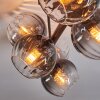 Koyoto Plafoniera, Lampada a sfera Chiaro, Grigio fumo, 8-Luci