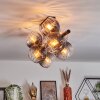 Koyoto Plafoniera, Lampada a sfera Chiaro, Grigio fumo, 8-Luci