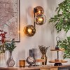 Koyoto Lampada a sfera, Applique Cromo, Oro, Chiaro, Ramato, Grigio fumo, 3-Luci