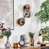 Koyoto Lampada a sfera, Applique Cromo, Oro, Chiaro, Ramato, Grigio fumo, 3-Luci