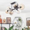 Koyoto Plafoniera, Lampada a sfera Ambrato, Chiaro, Grigio fumo, 8-Luci
