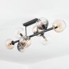Koyoto Plafoniera, Lampada a sfera Ambrato, Chiaro, Grigio fumo, 8-Luci