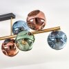 Ripoll Plafoniera, Lampada a sfera Oro, Nero, 10-Luci