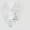 Hongkong Lampada da parete per esterno, Applique Bianco, 1-Luce, Sensori di movimento