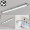 Ilena Plafoniera da esterno, Illuminazione esterna, Illuminazione bagno, Faro da cantiere, Plafoniera LED Grigio, 1-Luce
