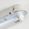 Ilena Plafoniera da esterno, Illuminazione esterna, Illuminazione bagno, Faro da cantiere, Plafoniera LED Grigio, 1-Luce