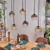 Ripoll Lampadario a sospensione, Lampada a sfera, Lampada a sospensione Ambrato, Chiaro, Grigio fumo, 6-Luci