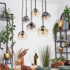 Ripoll Lampadario a sospensione, Lampada a sfera, Lampada a sospensione Ambrato, Chiaro, Grigio fumo, 6-Luci