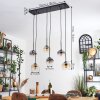 Ripoll Lampadario a sospensione, Lampada a sfera, Lampada a sospensione Ambrato, Chiaro, Grigio fumo, 6-Luci