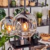 Ripoll Lampadario a sospensione, Lampada a sfera, Lampada a sospensione Ambrato, Chiaro, Grigio fumo, 6-Luci