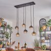 Ripoll Lampadario a sospensione, Lampada a sfera, Lampada a sospensione Ambrato, Chiaro, Grigio fumo, 6-Luci
