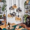 Ripoll Lampadario a sospensione, Lampada a sfera, Lampada a sospensione Ambrato, Chiaro, Grigio fumo, 6-Luci