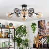 Koyoto Plafoniera, Lampada a sfera 86 cm Ambrato, Chiaro, Grigio fumo, 8-Luci Koyoto Plafoniera, Lampada a sfera 86 cm Ambrato, Chiaro, Grigio fumo, 8-Luci