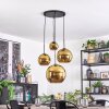 Koyoto Lampadario a sospensione, Lampada a sfera, Lampada a sospensione a cluster Oro, 4-Luci